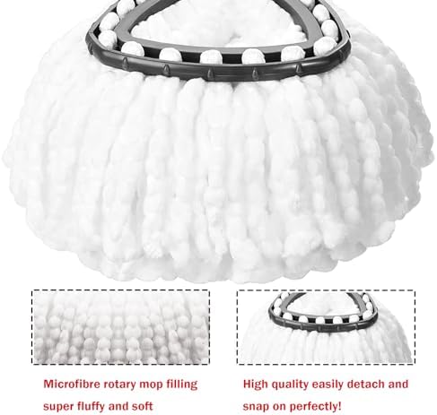 High-Quality Microfiber Mop Head - Deep Cleaning for Hard Floors