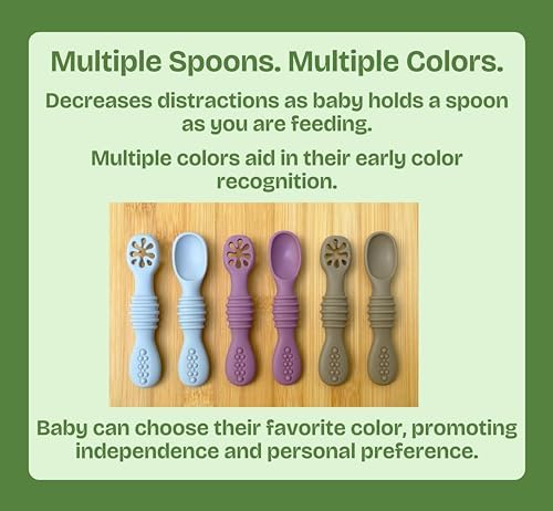 OMOBABY 6-Pack Baby Spoons