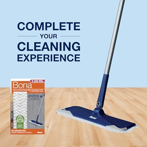 Bona Heavy-Duty Mop Pads XL Microfiber Quad Upholstery Dust-Cleaning