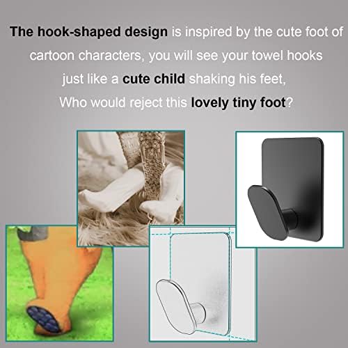 Premium Adhesive TowelCoat Hooks