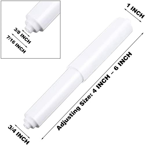 2-Pack White Toilet Paper Holder Holder Rollers Replacement