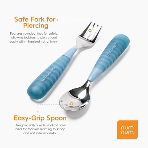 NumNum Toddler Utensils Set for 2 Years