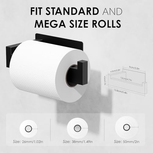 Toilet Paper Holder Self-Adhesive Premium Rust-Resistant