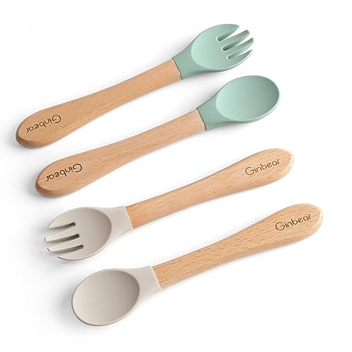 Self-Feeding Silicone Flatware Set for Toddlers