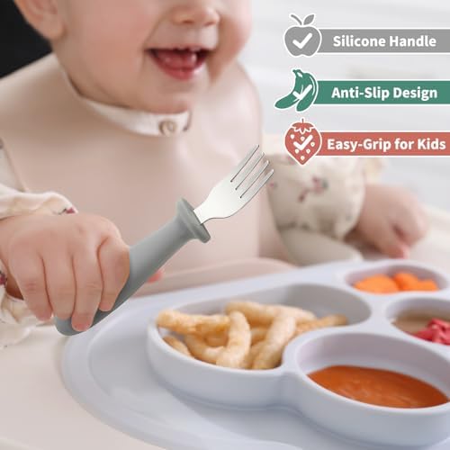 DRKIO Toddler Utensils Set - Safe Fun and Durable for Kids
