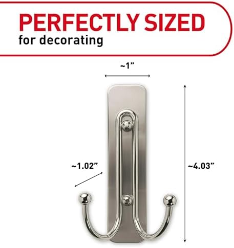 Command Large Double Bathroom Wall Hook