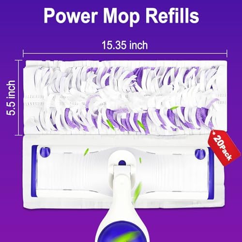 Ultimate Cleaning Companion - 20 Pack Disposable Mopping Pads for Swiffer PowerMop
