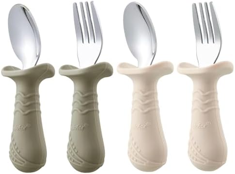 Stainless Steel Fork Spoon Set for Babies