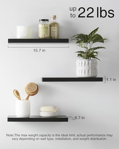 BAYKA Floating Shelves for Wall Rustic Storage Solutions