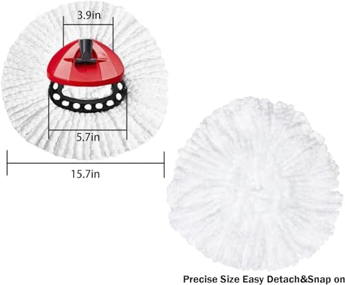 High-Quality Microfiber Mop Head - Deep Cleaning for Hard Floors
