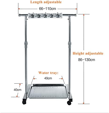 Sturdy Mop Broom Holder Stainless Steel Organizing Rack