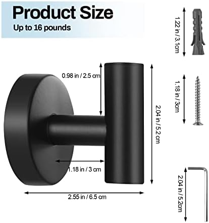 Kruodop 2-Piece Wall-Mount Tough Towel Coat Holder