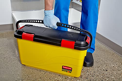 Rubbermaid Commercial Hygen Split-Blended Charging Bucket for Professional Cleaners