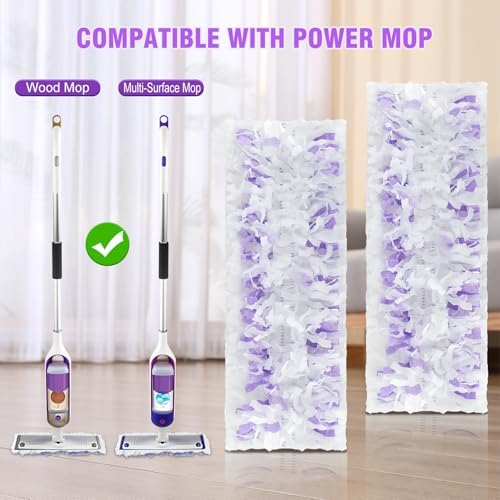SAUAUSUN 20 Count Disposable Pads for Swiffer Multi-Surface Mops