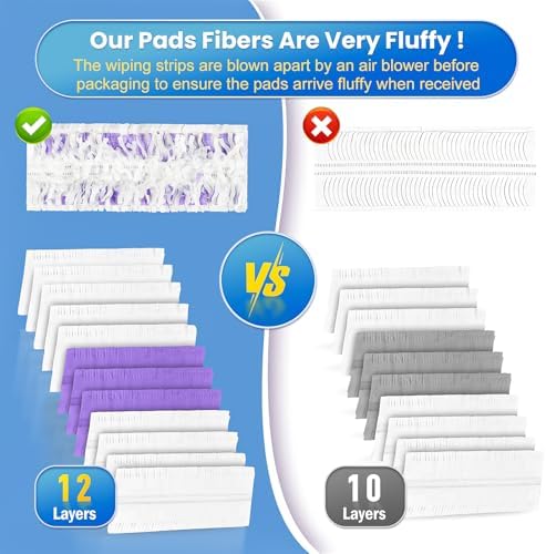 Effortless Mopping with Bisenkud 30 Count Pads for Swiffer Power Mops