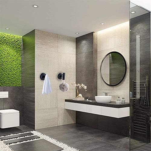 Matte Black Stainless Steel Towel Hook Durable Use