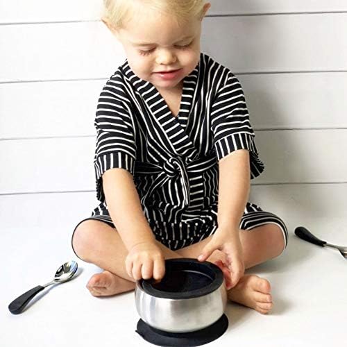 Avanchy Baby Fork Set Stainless Steel and Silicone for 4 Months