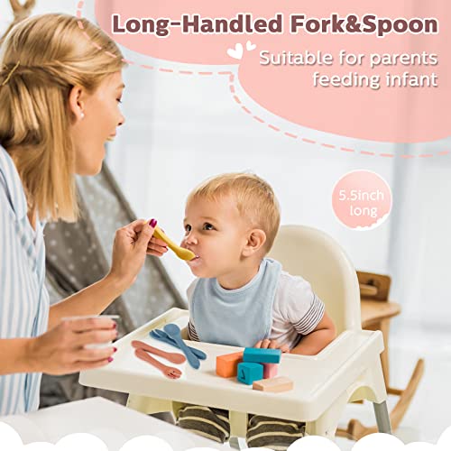 Nuenen 10-Piece Baby Led Weaning Spoons and Forks Set 1