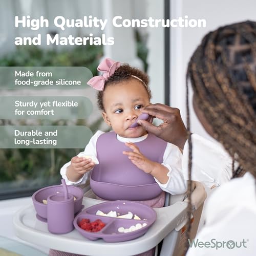WeeSprout Baby Spoons for Self-Feeding 6 Months