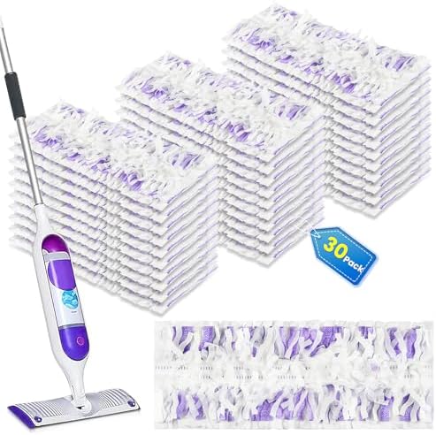 Effortless Mopping with Bisenkud 30 Count Pads for Swiffer Power Mops