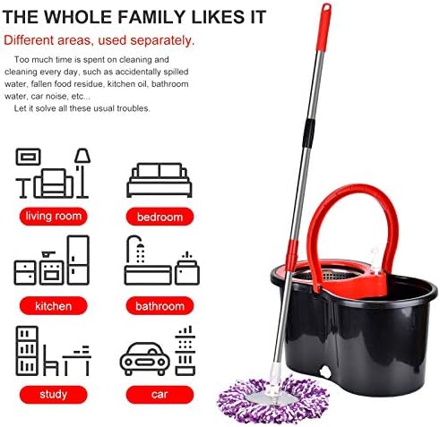 Stainless Steel 61 Extended Handle Spinning Mop Bucket System