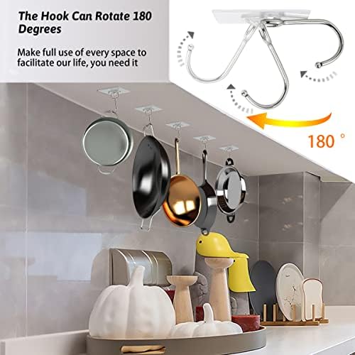 16-Piece Heavy Duty Adhesive Hooks for Home Holiday