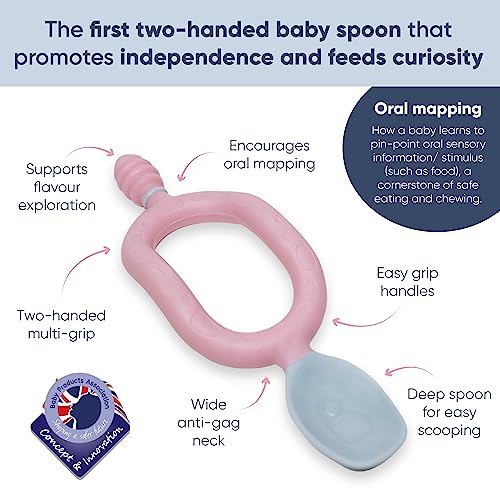 Bibado Dippit Self-Feeding Baby Spoon 2-Handed