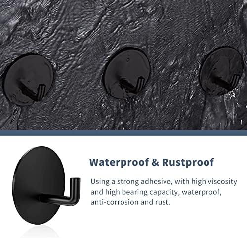 Arcesatisfied Heavy-Duty Adhesive Stick-On Wall Bathroom Hooks
