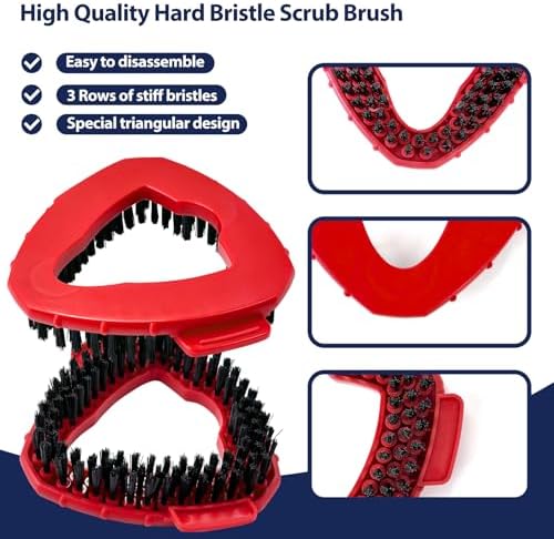 Premium Spin Mop scrub brush heads 2 pack
