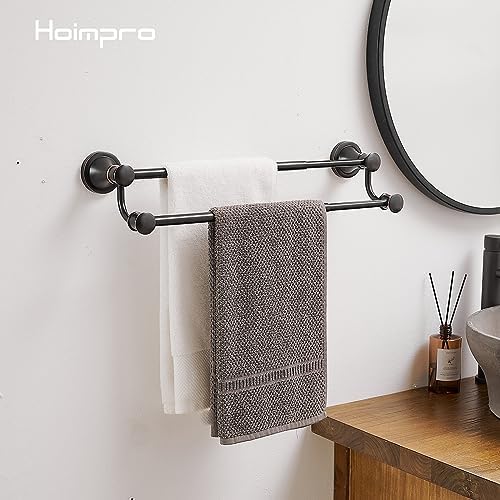 Hoimpro Adjustable 15-27-inch Retractable Stainless Steel Towel Bar