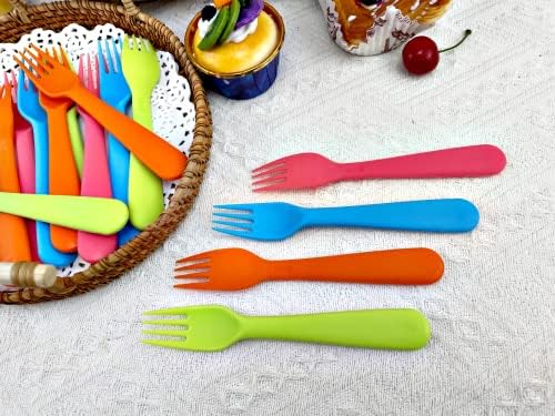Jawbush 16Pc Plastic Kids Fork Set