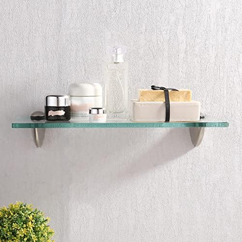 KES Bathroom Glass Shelf 137 Inch Organizer Floating Tempered Glass