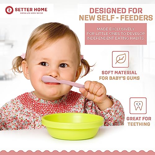 4-Piece Silicone Baby Spoons Set