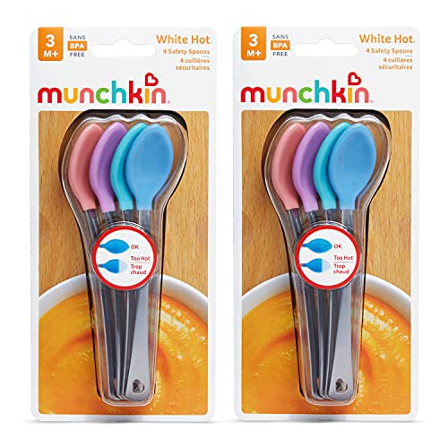 Munchkin BABY White Hot Safety Baby Spoons 8 Pack