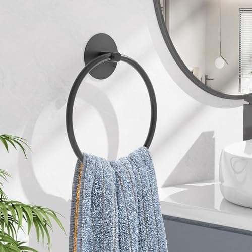 Matte Black Bathroom Towel Holder