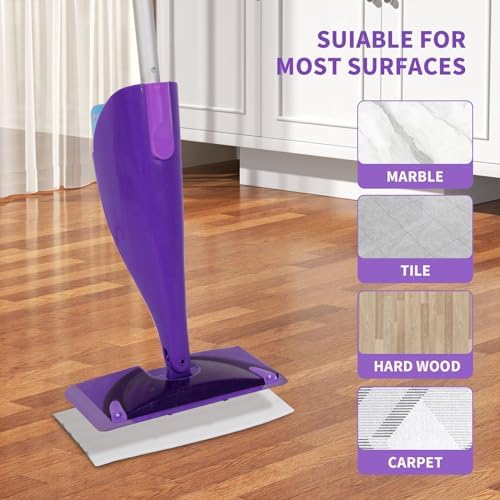 Frescares 50 Microfiber Mop Pads for Swiffer WetJet 10-11 Mops