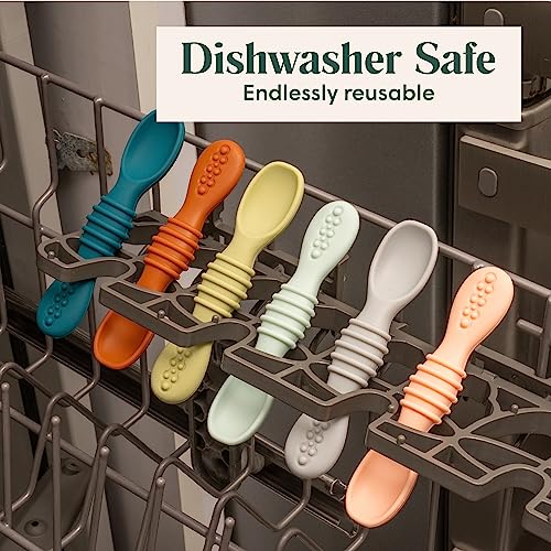 Simka Rose Silicone Baby Spoons Set of 6