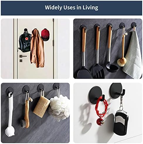 Arcesatisfied Heavy-Duty Adhesive Stick-On Wall Bathroom Hooks