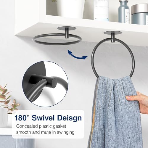 Matte Black Bathroom Towel Holder