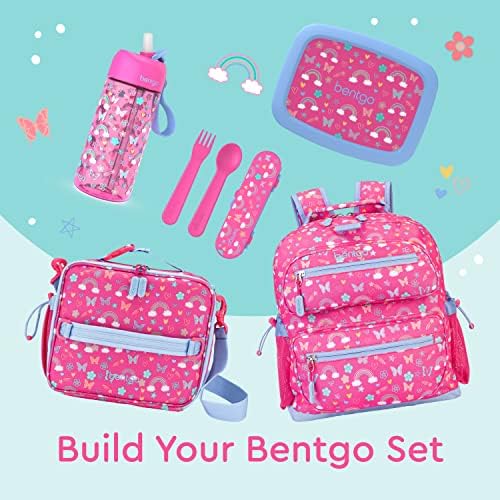 Bentgo Kids Utensil Set Reusable Plastic for Lunch