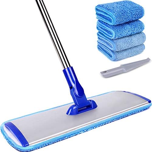 Durable Professional Microfiber Dust Mop 18 Handle Stainless Steel Washable Mops Reg Season