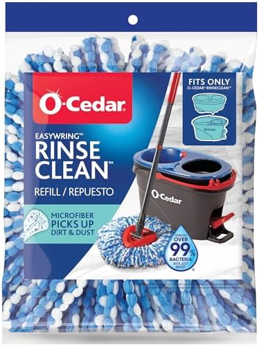 O-Cedar Microfiber Spin Mop Refill 1-Pack Blue