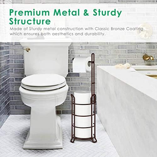 TomCare Large Capacity Space-Saving Toilet Paper Holder