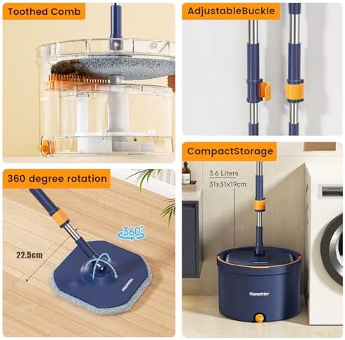 HoMettler Spin Mop Set