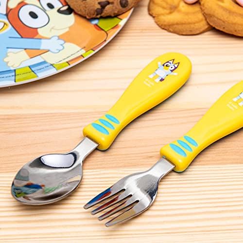 Zak Designs Bluey Character Flatware Set for Picky Eaters