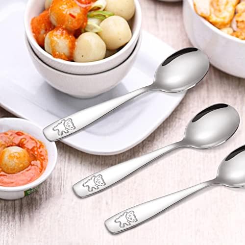Pimoys 9-Piece Toddler Spoons Silverware Set
