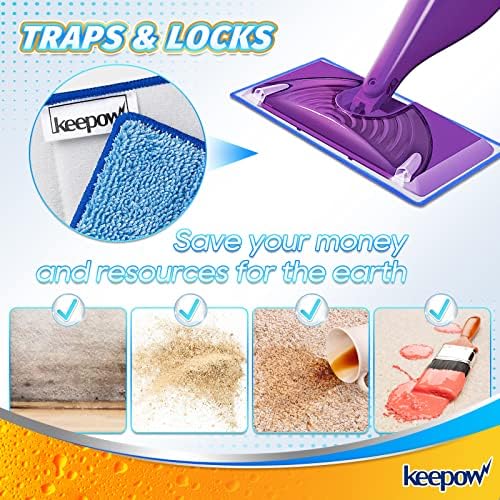 Reusable Mop Pads 5-Pack for Swiffer Wet Jet