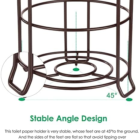 TomCare Large Capacity Space-Saving Toilet Paper Holder