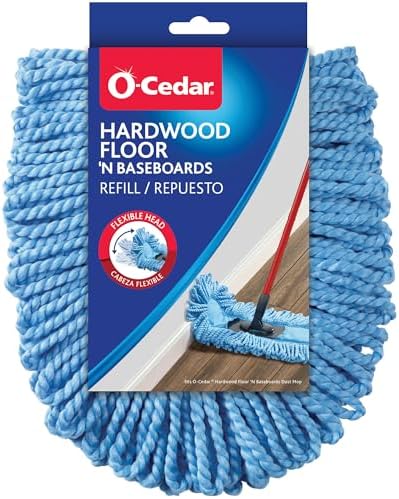 Route All Mess with O-Cedar Dual-Action Dust Mop Refill Blue