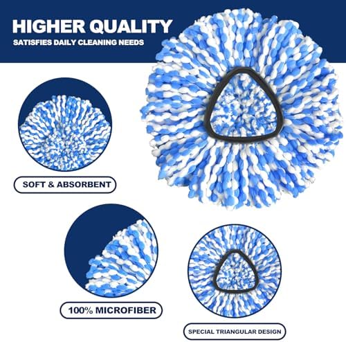 Koolstuffs 3-Pack Spin Mop Replacement Heads